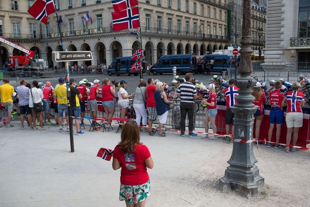 The Norwegian fans came out in force