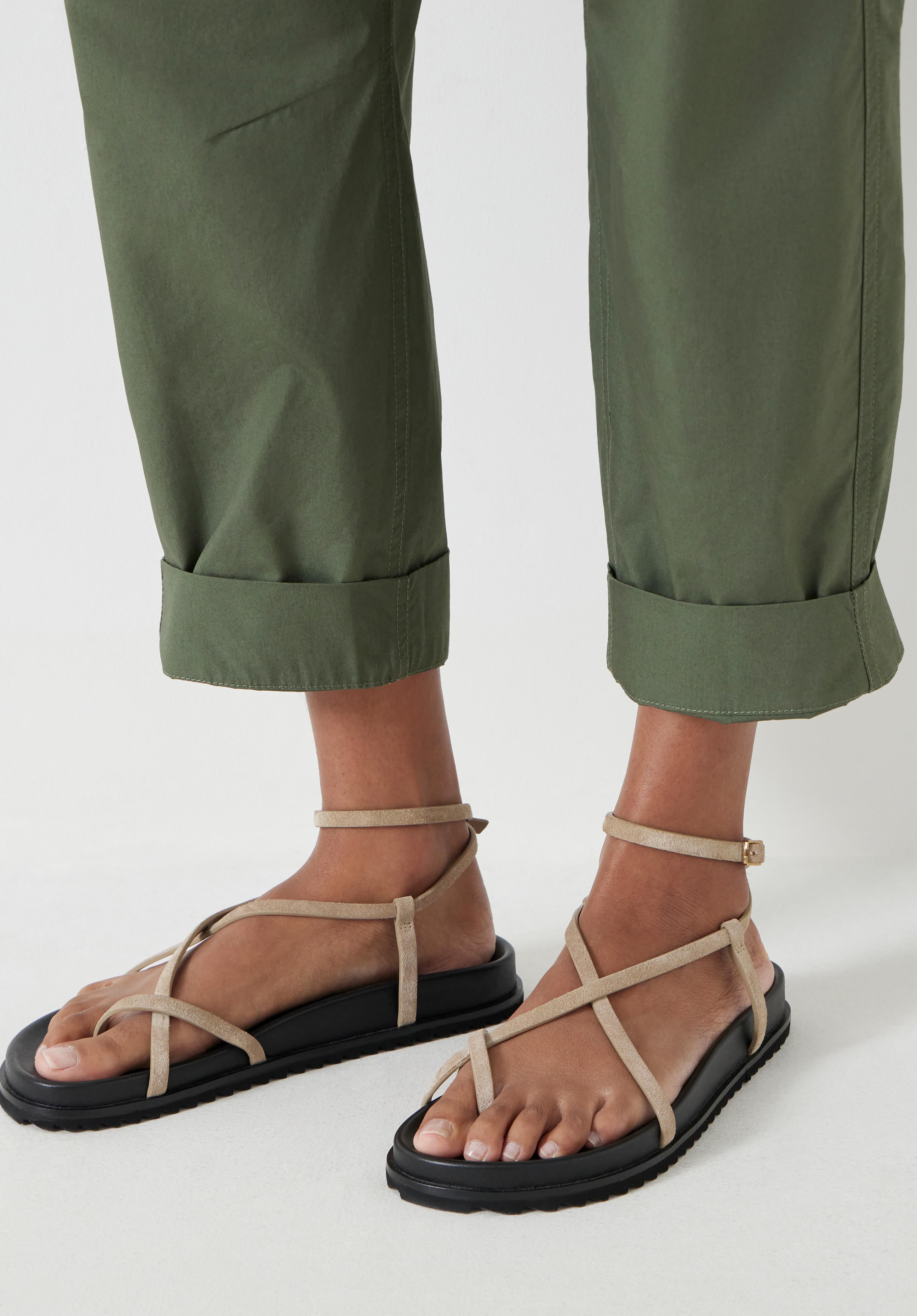 Thea Strappy Suede Sandals