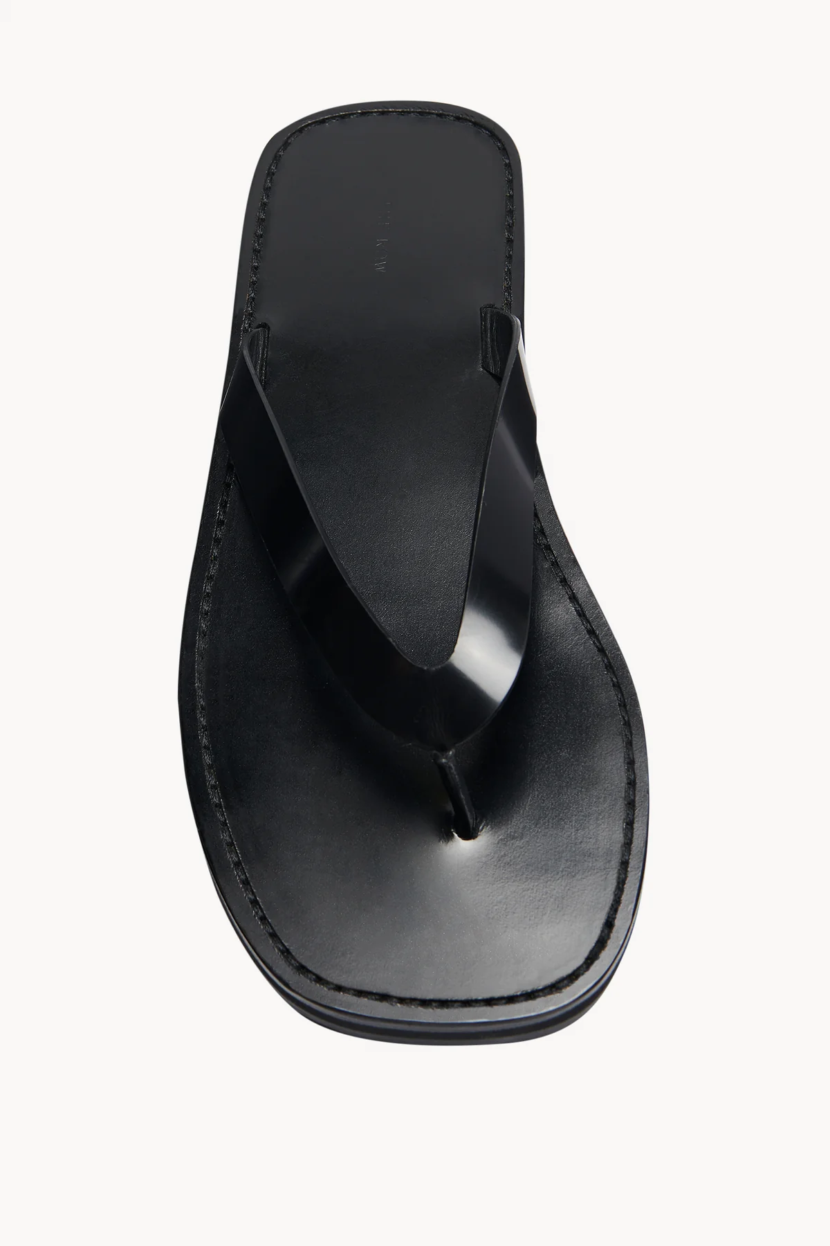 The Row, City Flip Flop in Leather