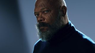 Samuel L. Jackson as older, non-eyepatched Nick Fury in Secret Invasion