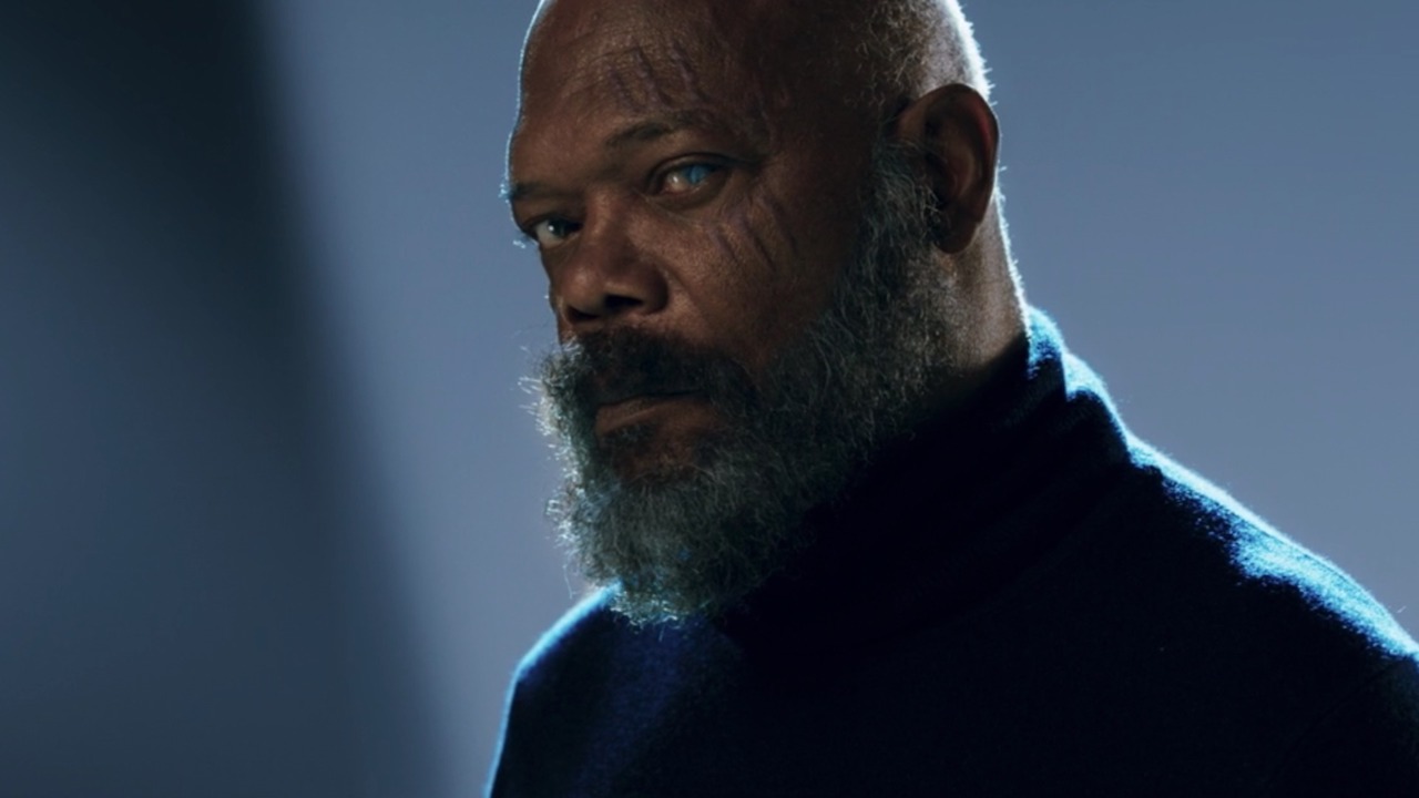 Samuel L. Jackson como Nick Fury mayor sin parche en el ojo en Secret Invasion