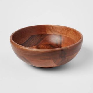 solid wood bowl