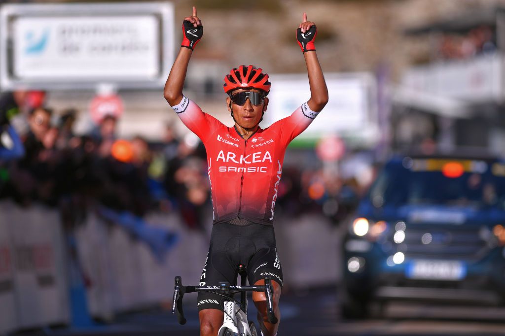 Nairo Quintana (Arkéa-Samsic) wins stage 3 of the 2020 Tour de la Provence at Chalet Reynard on Mont Ventoux