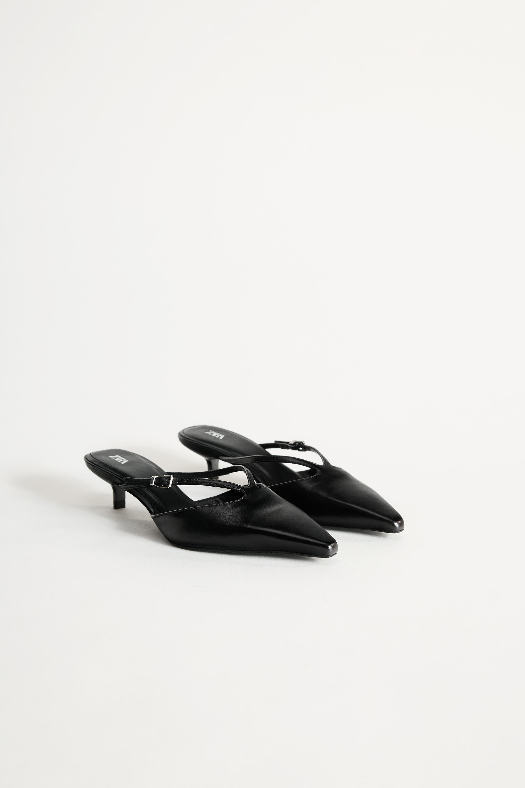 Leather Heeled Mules 50th Anniversary