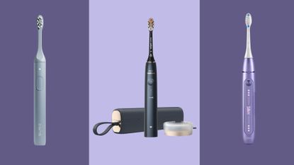 Three of the best electric toothbrushes for 2026, including brushes from Suri, Philips, and Silk'n'Sonic