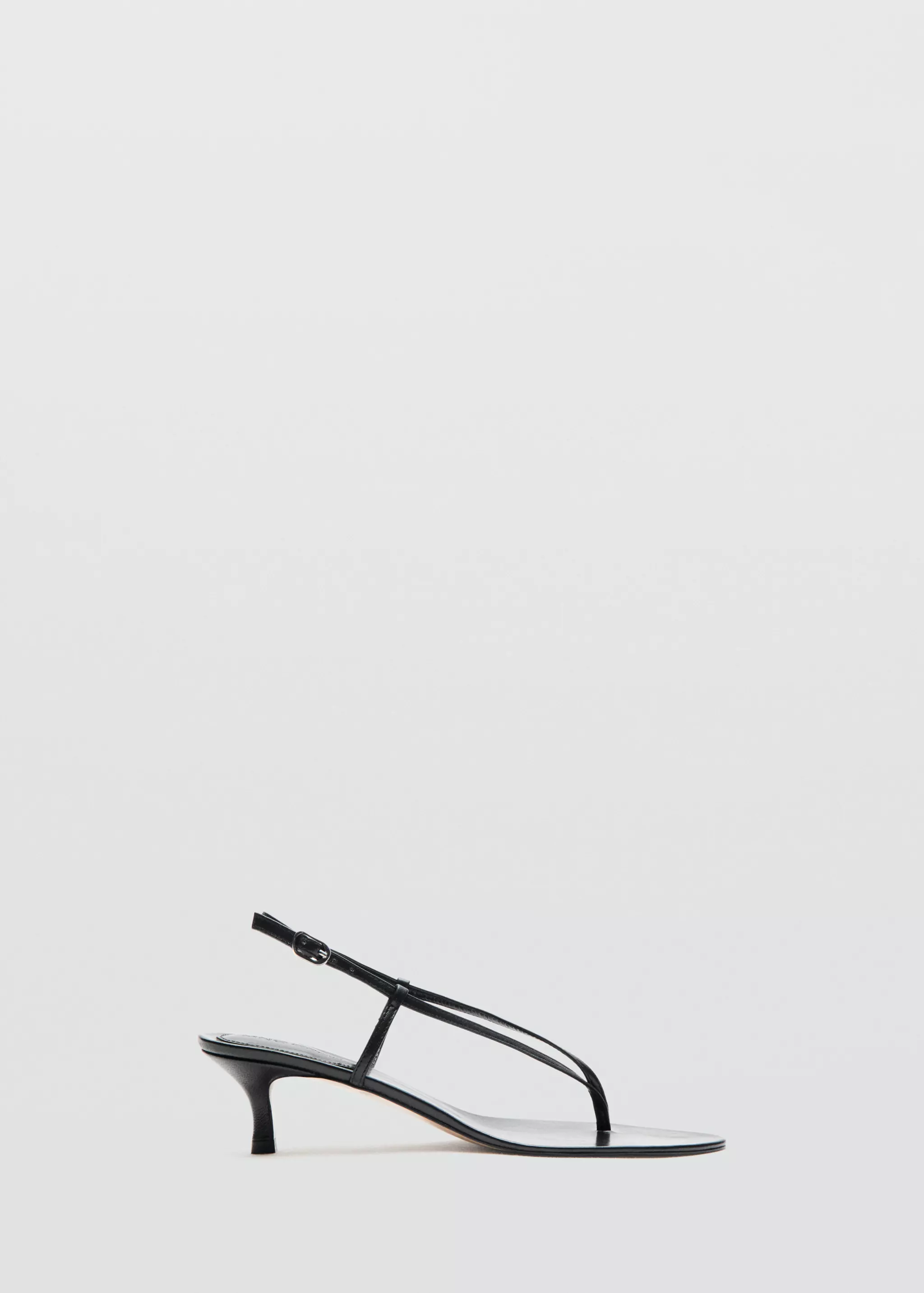 Heeled Leather Sandals With Straps - Women | Mango Usa