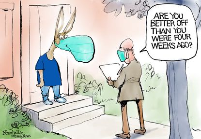 Political Cartoon U.S. Democrats Polls 2020&nbsp;
