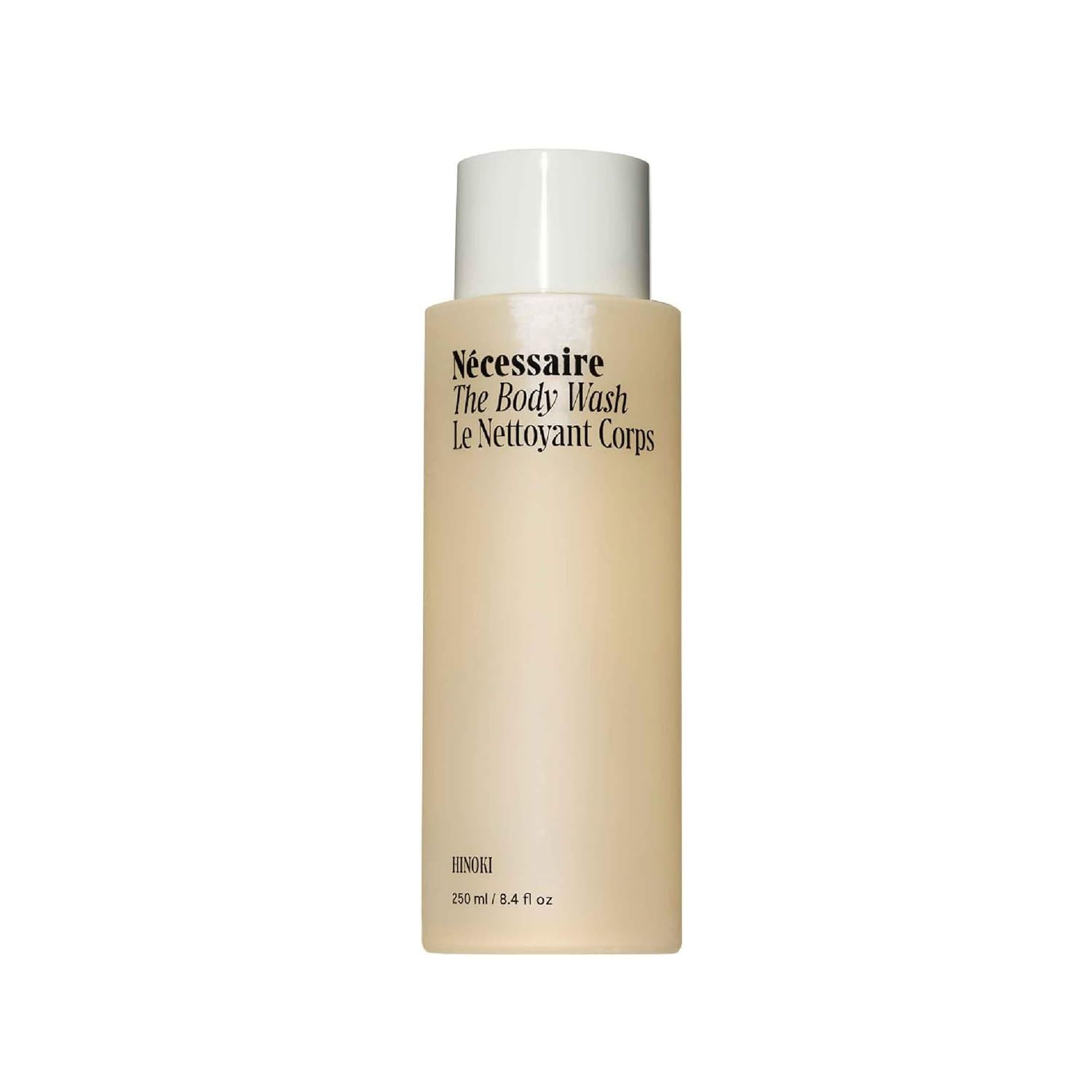 Nécessaire, Nécessaire the Body Wash Hinoki - Natural Body Wash for Women & Men, Softening Shower Gel With Gentle Exfoliating Acids Aha/bha/pha. Gel Cleanse, 8.4 Fl Oz.