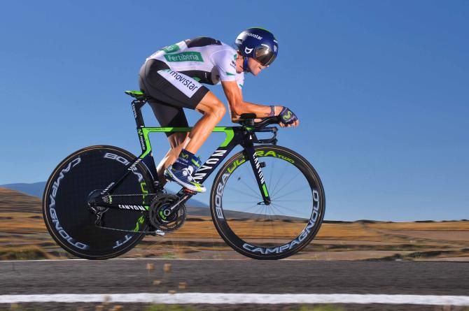 Alejandro Valverde (Movistar) in the time trial