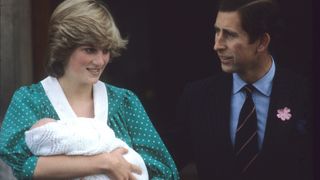 Prince Charles and Diana with William