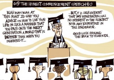 The brutally honest commencement