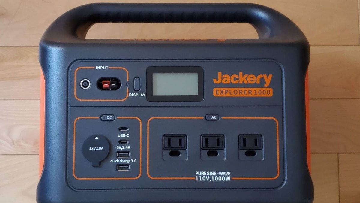 Jackery Explorer 1000 portable battery charger TechRadar