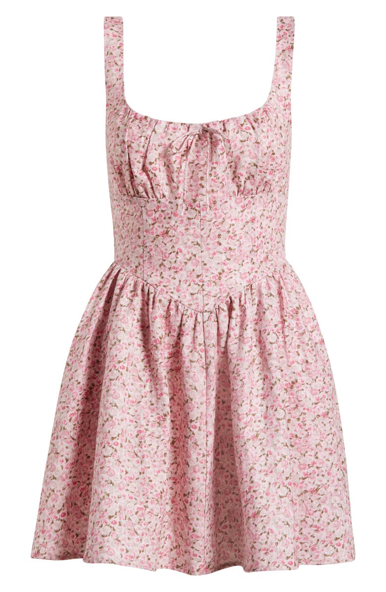 Daria Print Linen Minidress