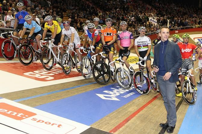 World Champion Philippe Gilbert was the honorary starter in Gent
