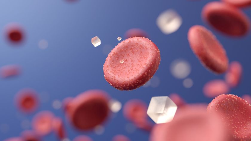 an illustration of sugar molecules in the blood