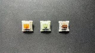 Tactile mechanical keyboard switches