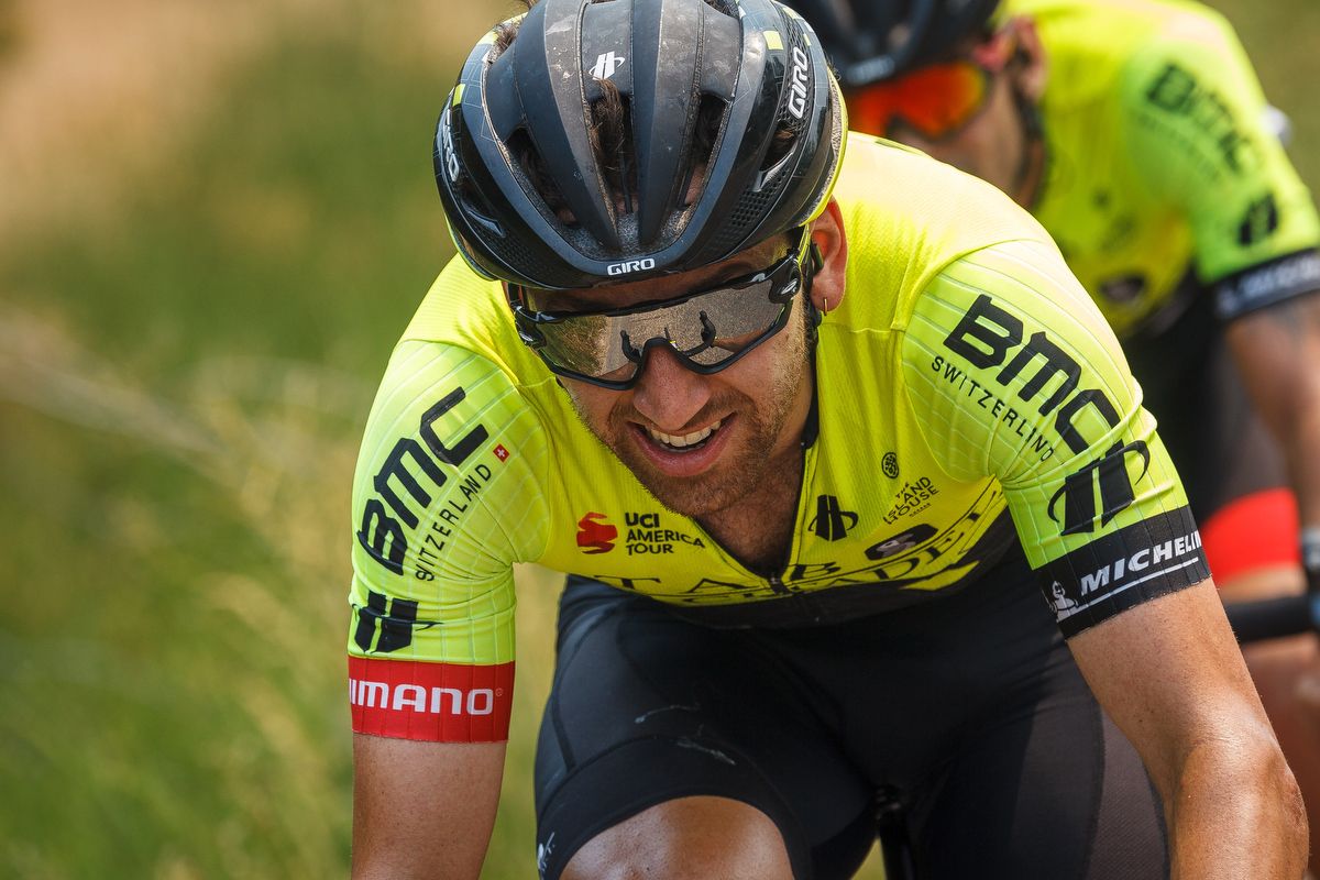 Holowesko-Citadel's Joe Lewis tried to bridge to the break during stage 5 in Utah but never made it