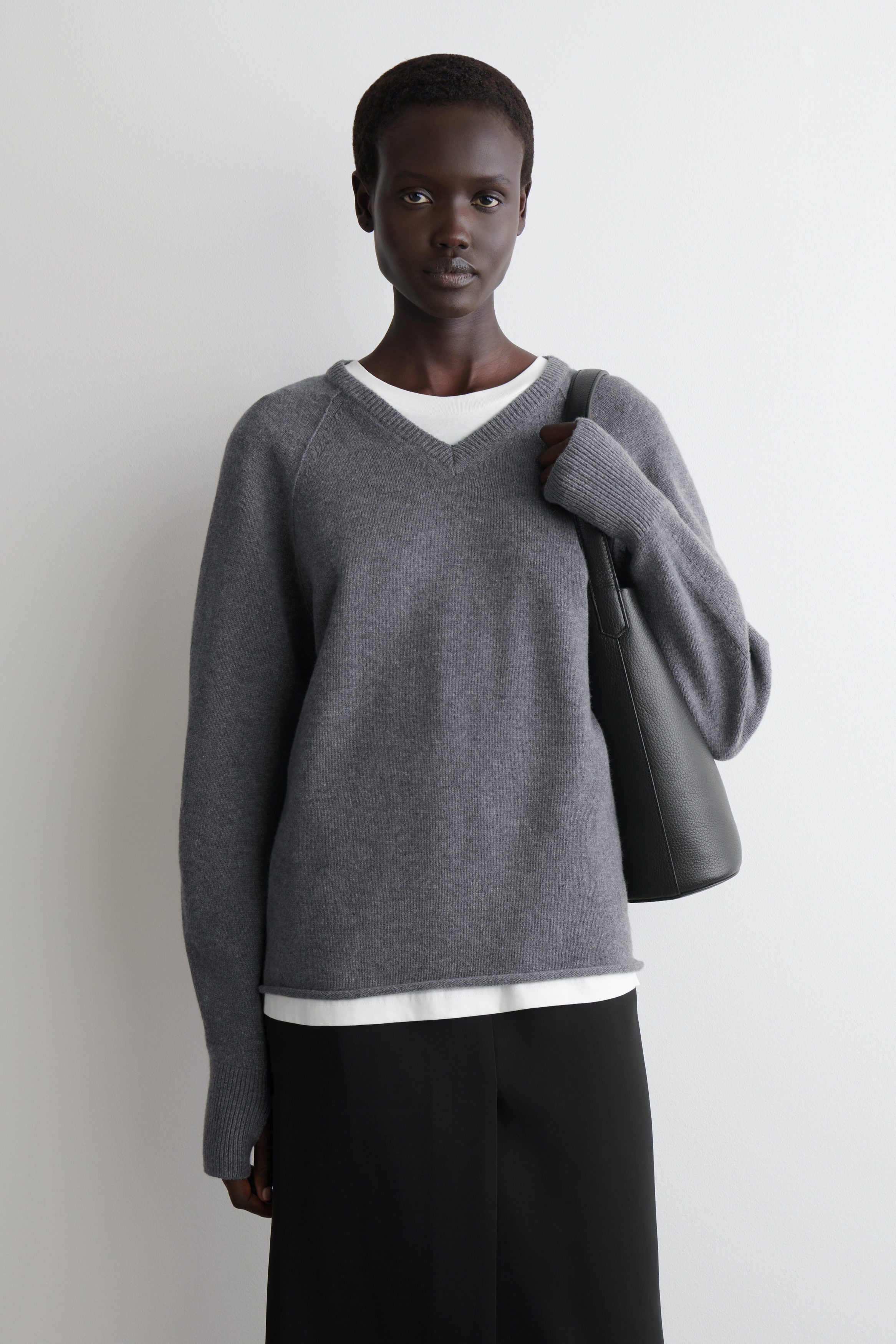 Merino Wool V-Neck Jumper