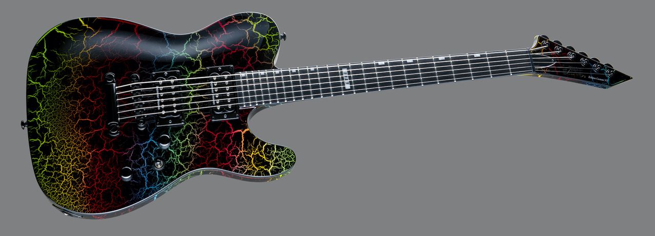 ESP's new LTD Eclipse &rsquo;87 NT Rainbow Crackle model
