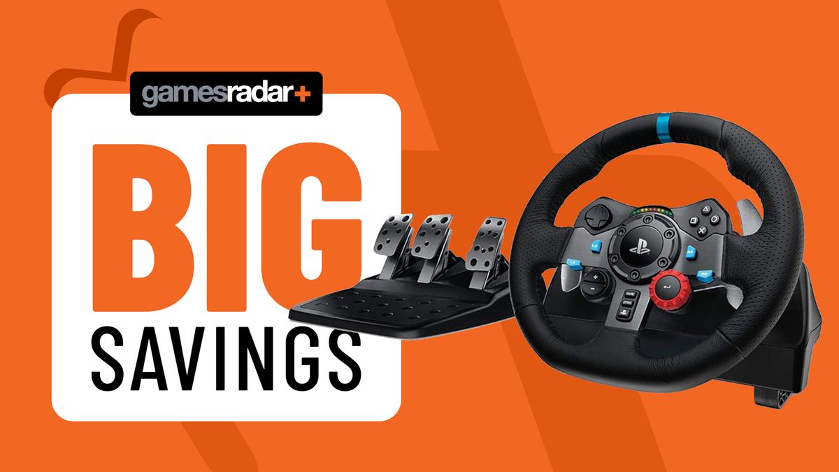 Save over £80 on the Logitech G923 racing wheel