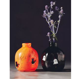 Icon Cat Glass Bud Vase