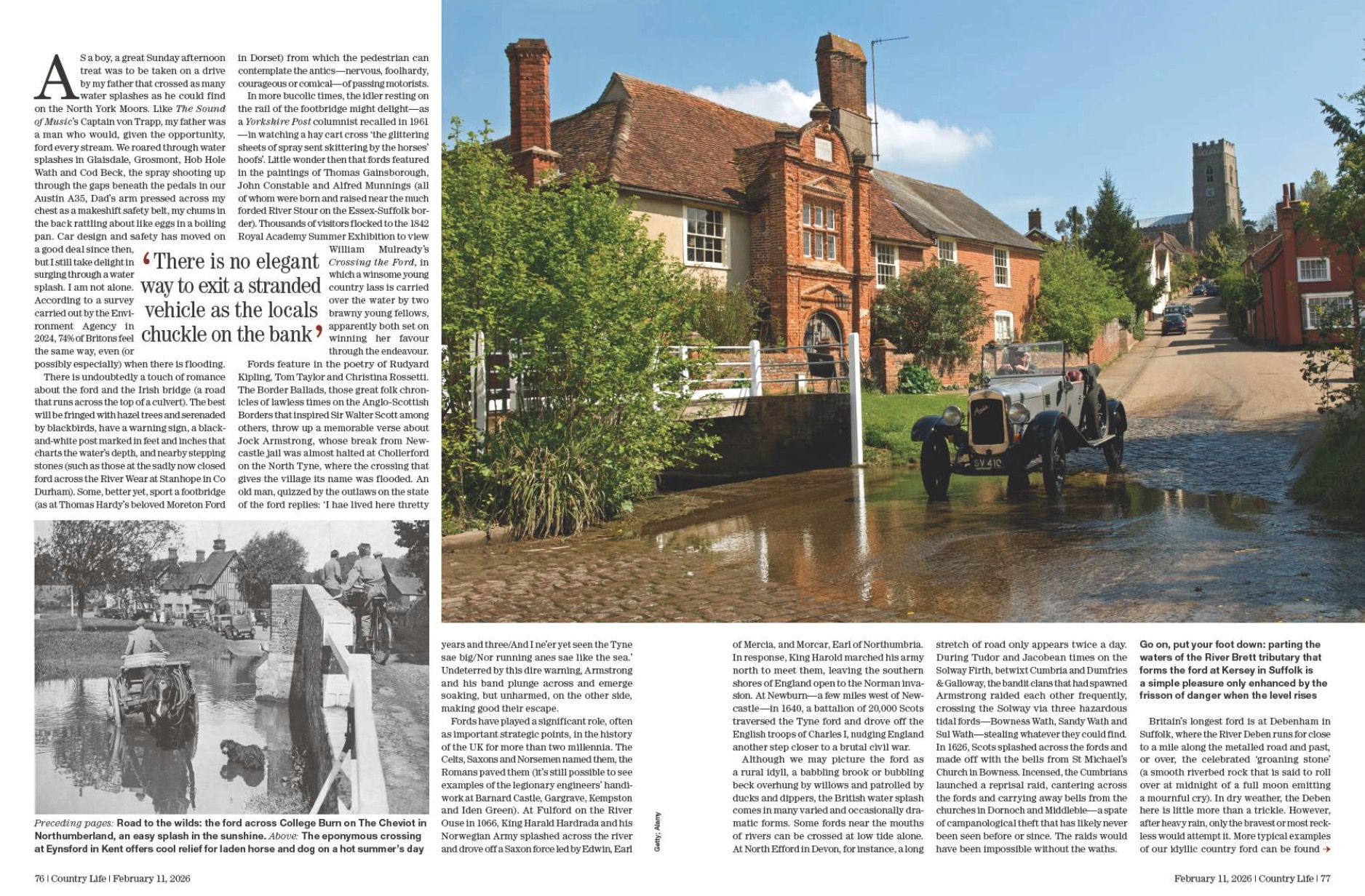 Spread from Country Life February 11, 2026