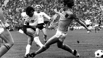 Gerd Müller, West Germany: 14 goals, 13 matches, two tournaments 
