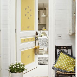 door in a cheery yellow shade