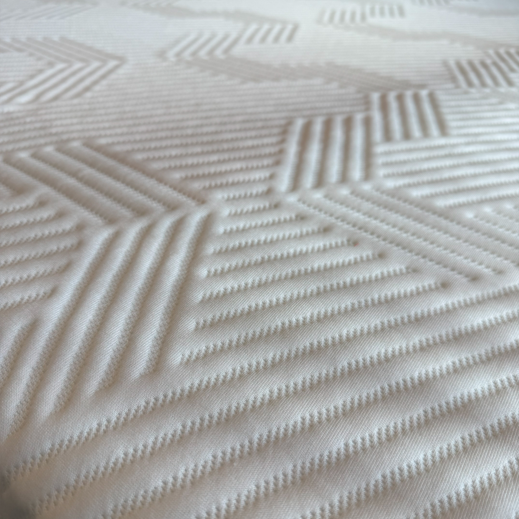 Emma Hybrid Airgrid mattress being tested at home