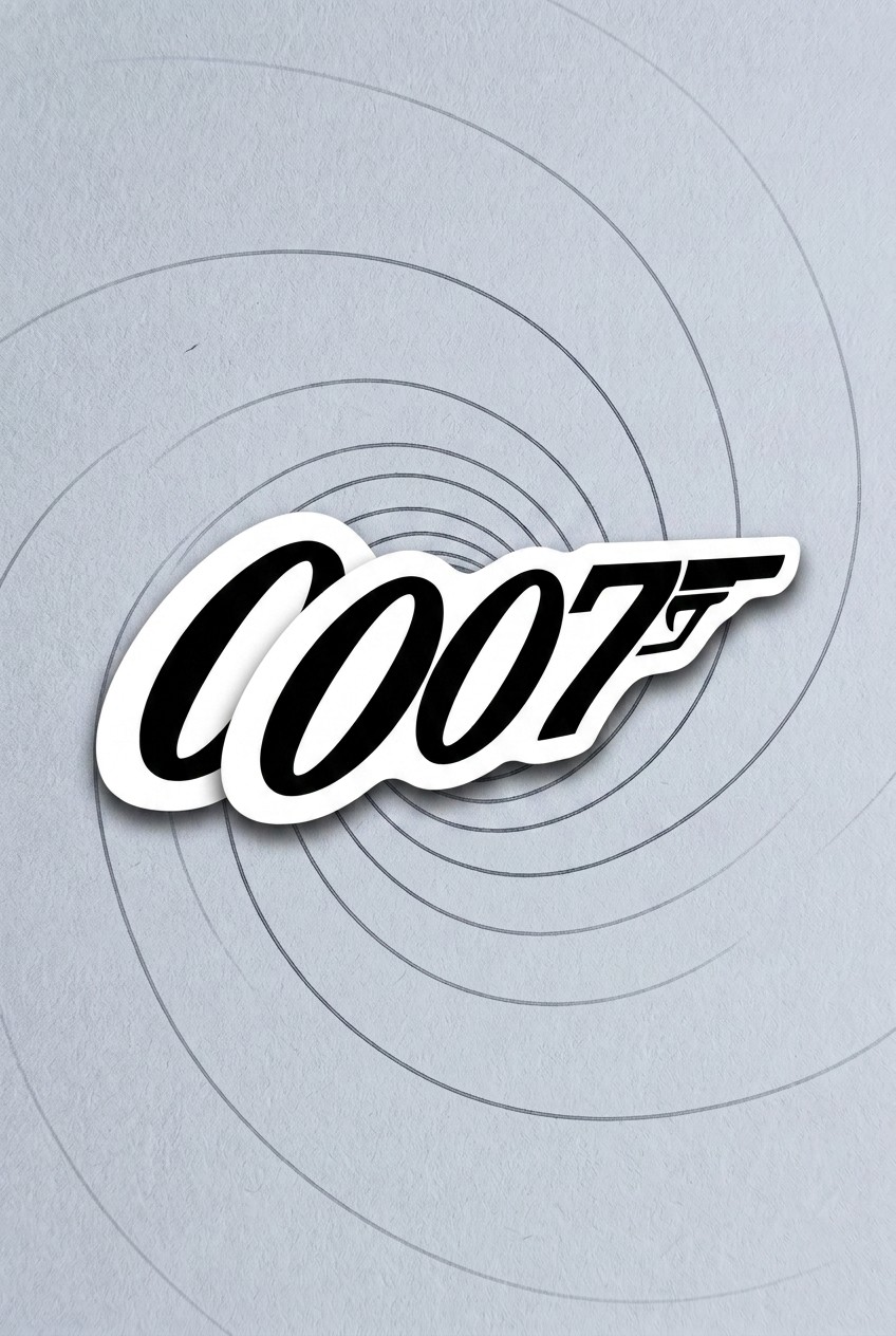James Bond home office gear on a gunmetal background