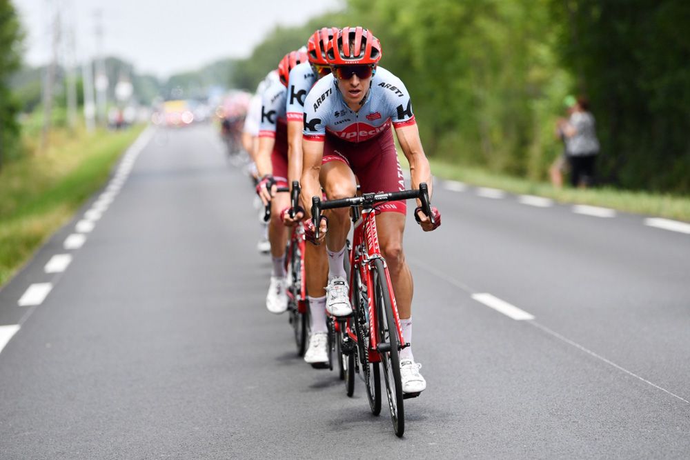The Alpecin-Katusha riders seta fast pace before Zakarin attacked