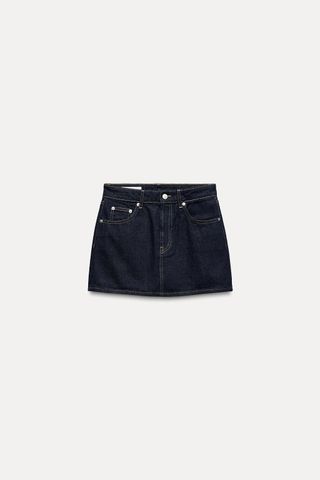 Trf Denim Mini Skirt