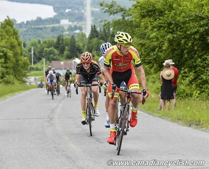 Michael Woods (5 HOUR Energy p/b Kenda) leading the initial chase