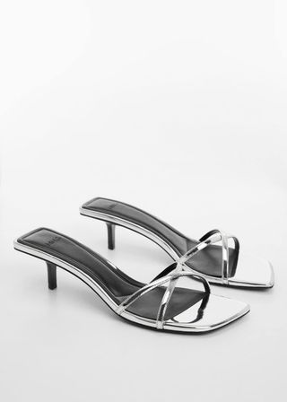 Metallic Strap Sandals