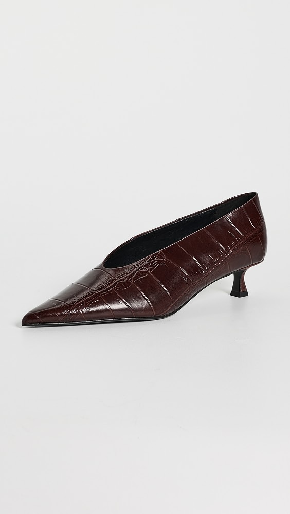Cherry Pumps - Vino Croc