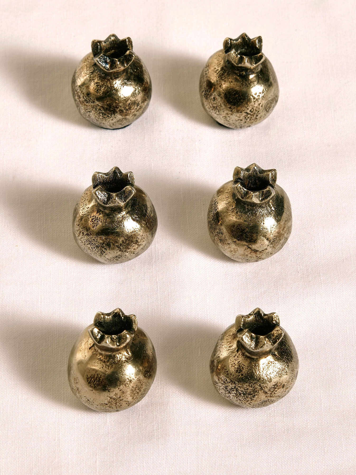 The White Company, Pomegranate Place Card Holders, Set of 6