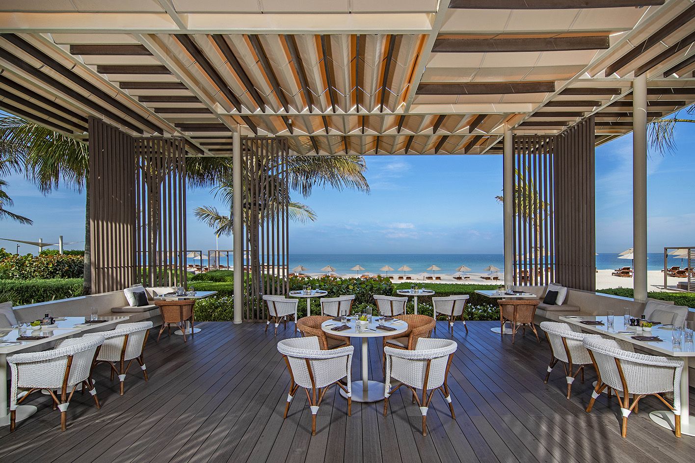 Restaurant at the Oberoi Beach Resort, Al-Zorah by Piero Lissoni