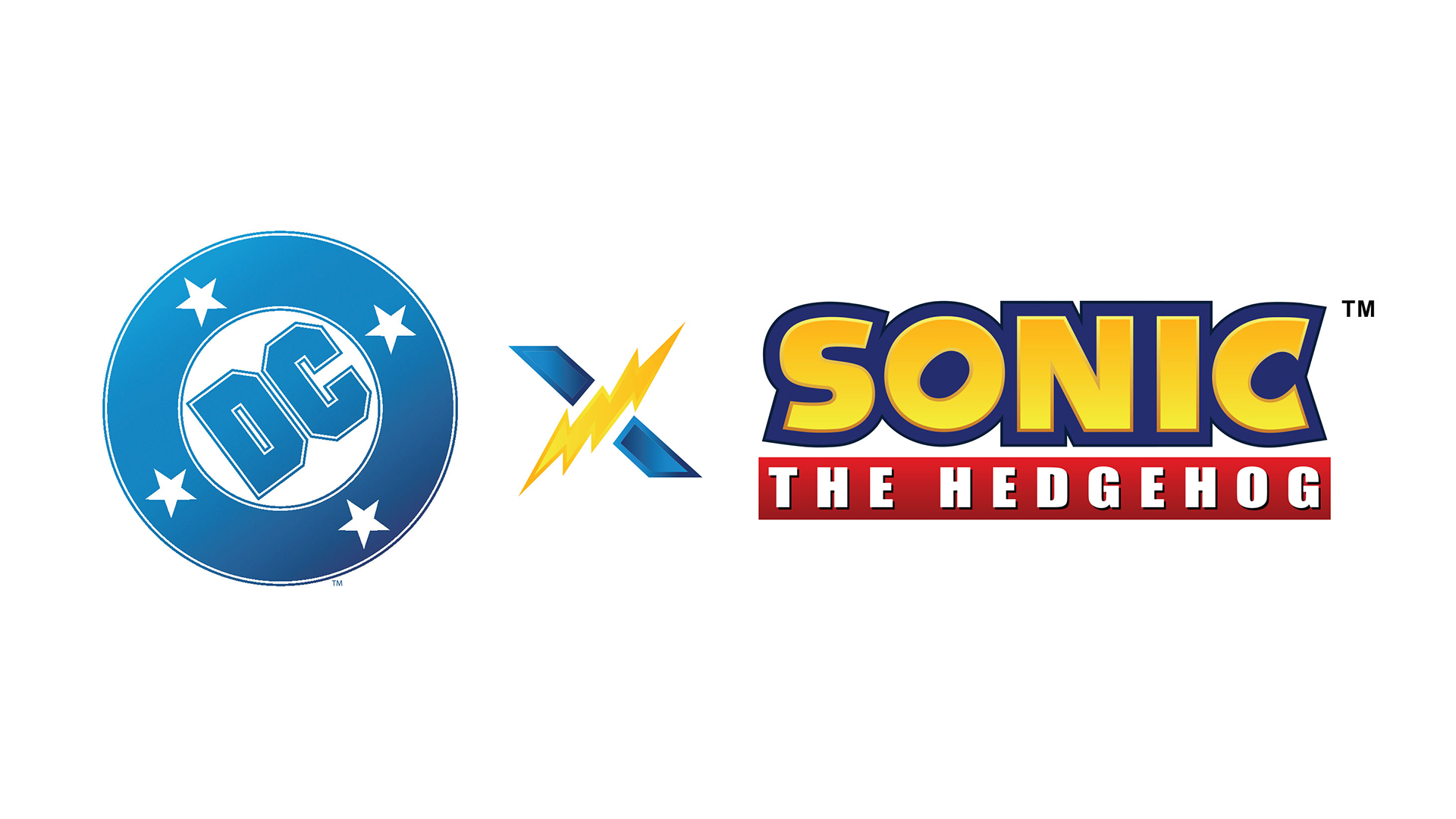 DC X Sonic the Hedgehog logo