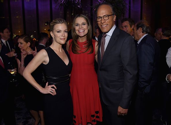 Megyn Kelly, Savannah Guthrie, and Lester Holt.