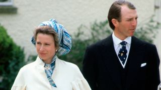 Princess Anne With Her Husband, Mark Phillips, Weeks Before The Arrival Of Their Daughter, Attending The Wedding Of Her Sister-in-law. (exact Day Date Not Certain)