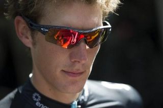 Deep in concentration, Andy Schleck considers the days ahead.
