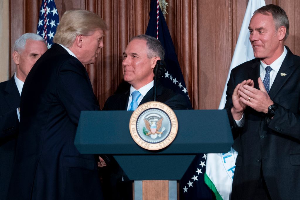 Scott Pruitt and President Trump