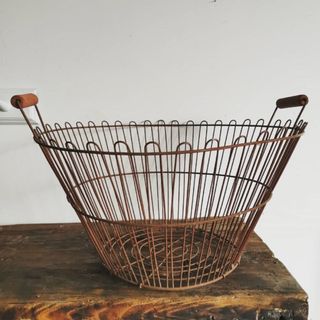 vintage basket from hungarian apple farm
