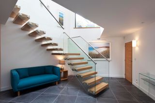 Spiral, curved and cantilevered staircases can create a real centrepiece in the home