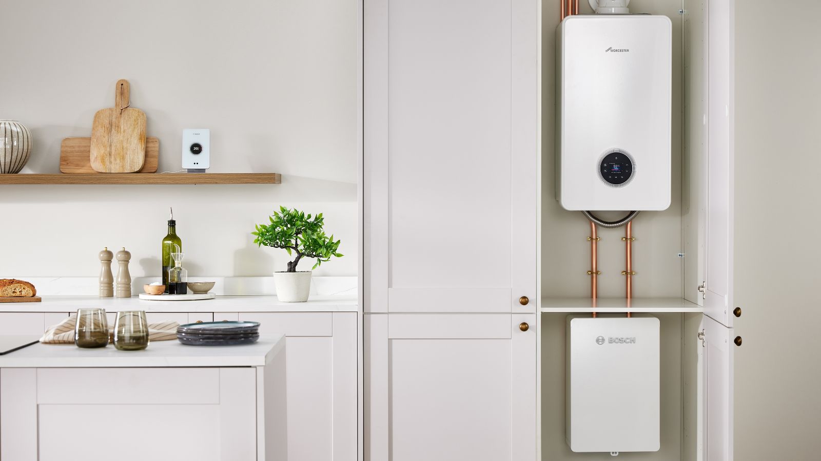 Greenstar 4000 gas boiler + Compress 5800i Hybrid unit