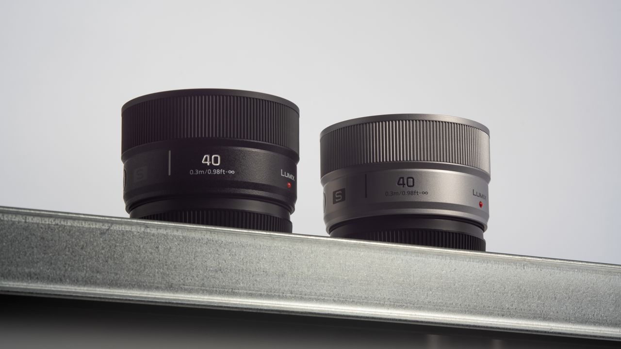 The Panasonic Lumix S 40mm f/2 lens on a table