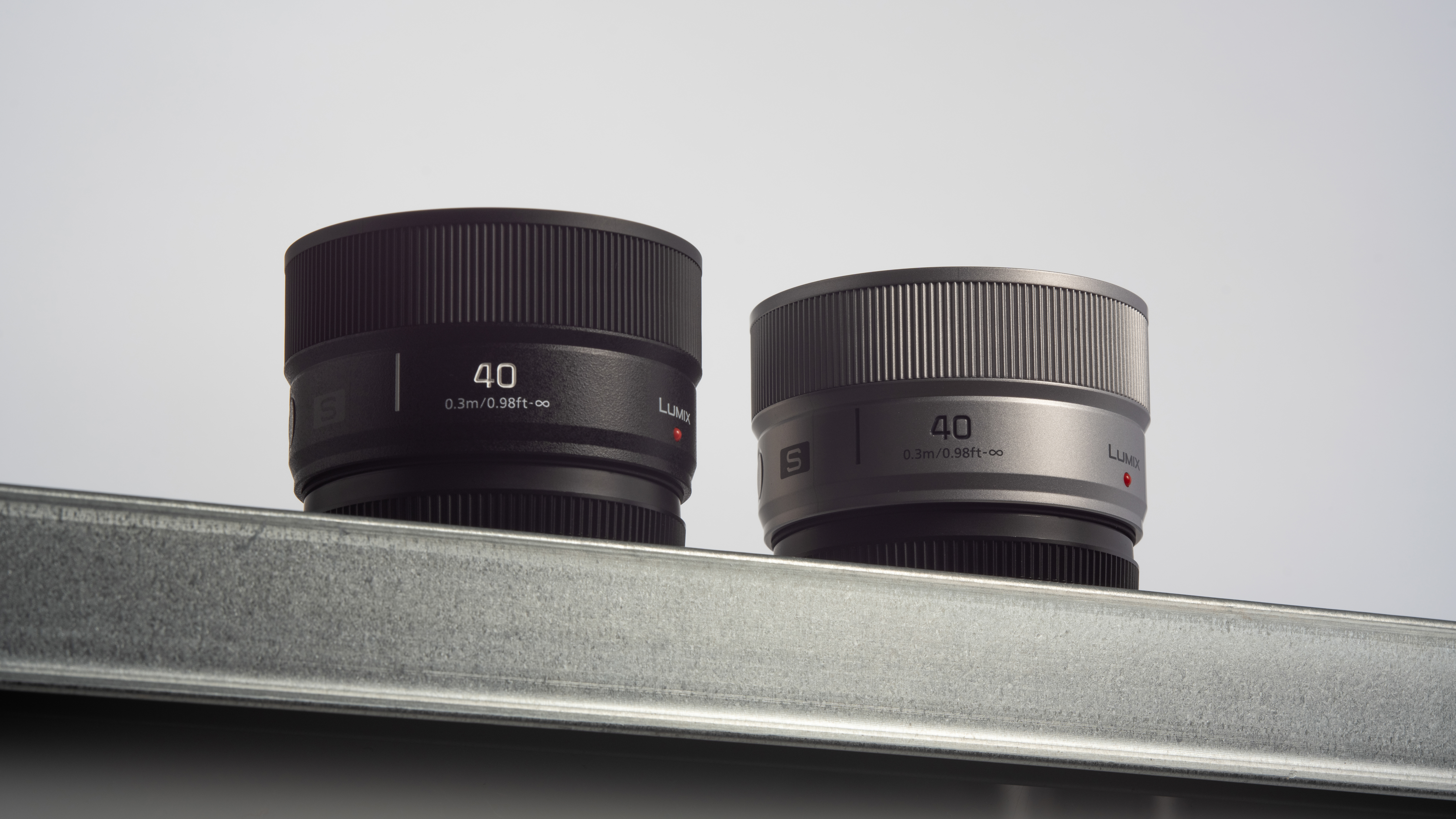 The Panasonic Lumix S 40mm f/2 lens on a table