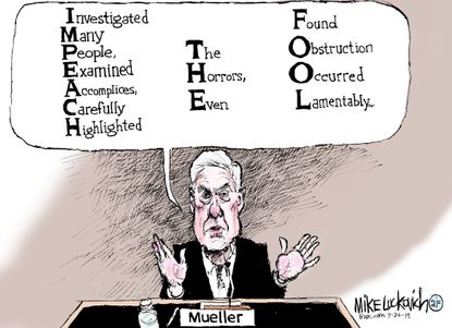 Political Cartoon U.S. Impeach The Fool Mueller Subpoena