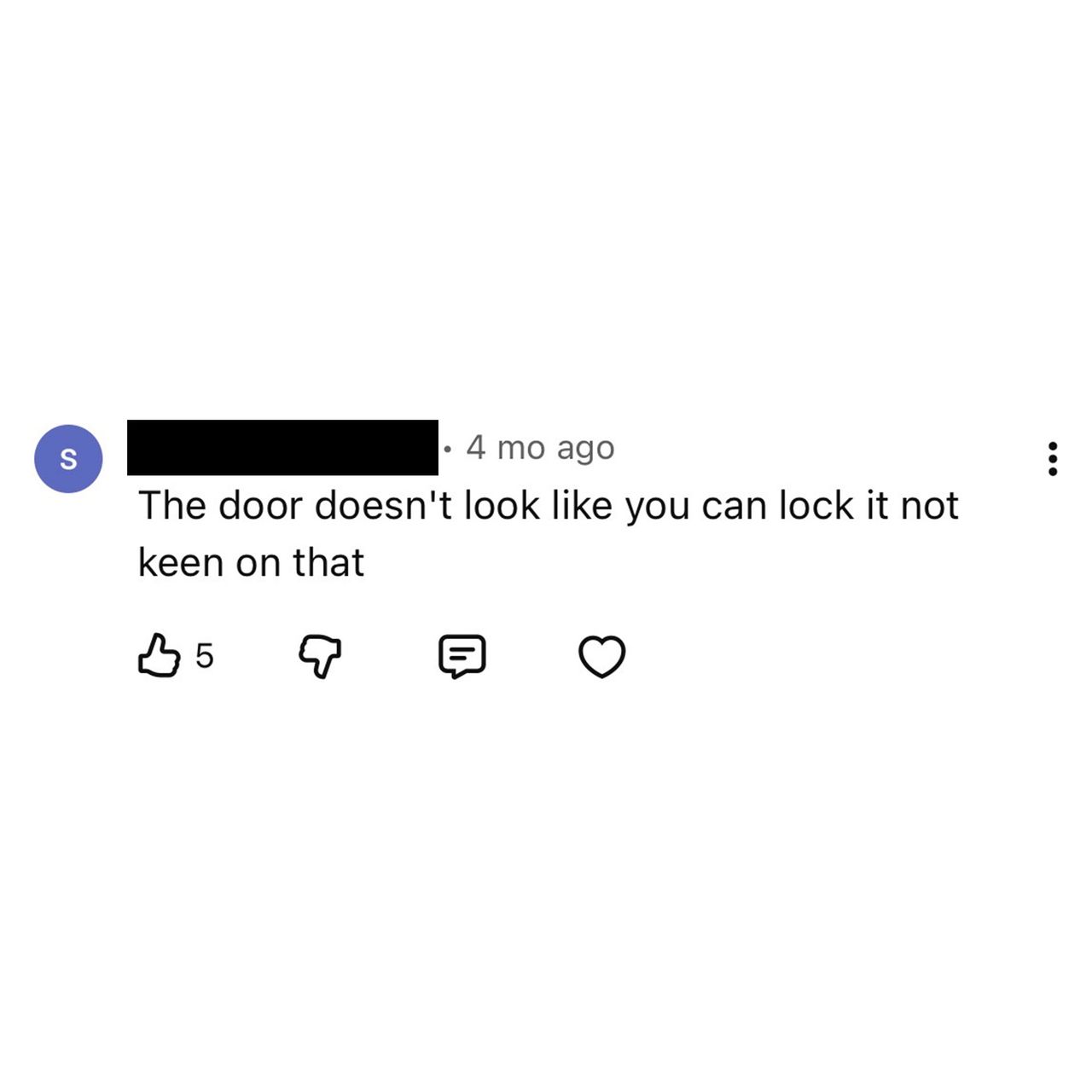 Screenshots of social media comments about a bathroom