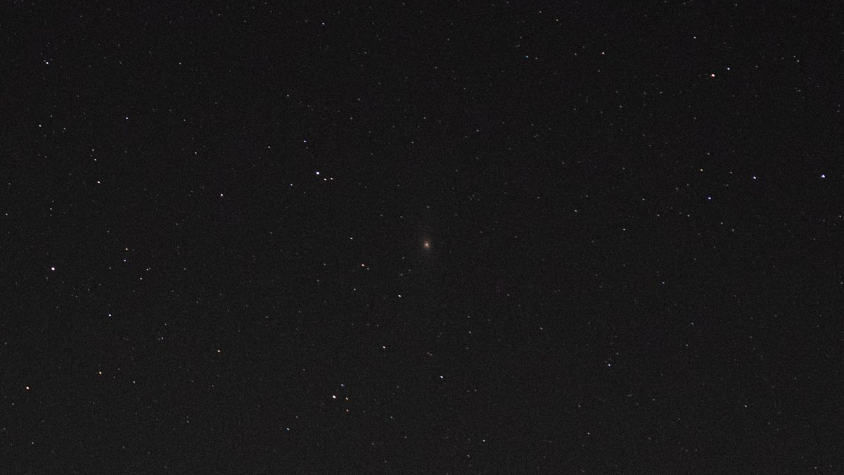 A photo of the Andromeda galaxy (M31) taken with the Fujifilm X-T50